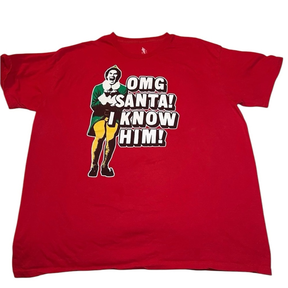 Ripple Junction - 2xl - Buddy the Elf red Christmas T